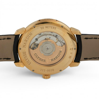 Ulysse Nardin Classico San Marco 18K Yellow Gold 40mm Auto 8156-111 w/ BOX
