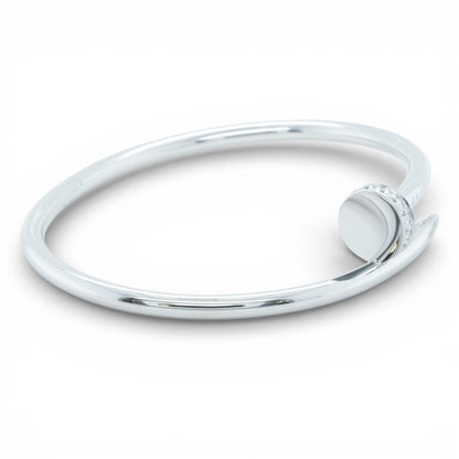 Cartier Juste un Clou Diamond 18k White Gold Classic Bracelet SZ 18 BOX RECEIPT