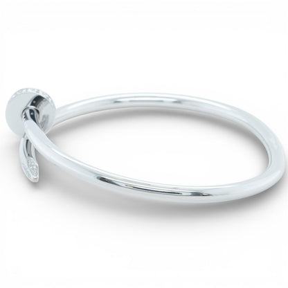 Cartier Juste un Clou Diamond 18k White Gold Classic Bracelet SZ 18 BOX RECEIPT