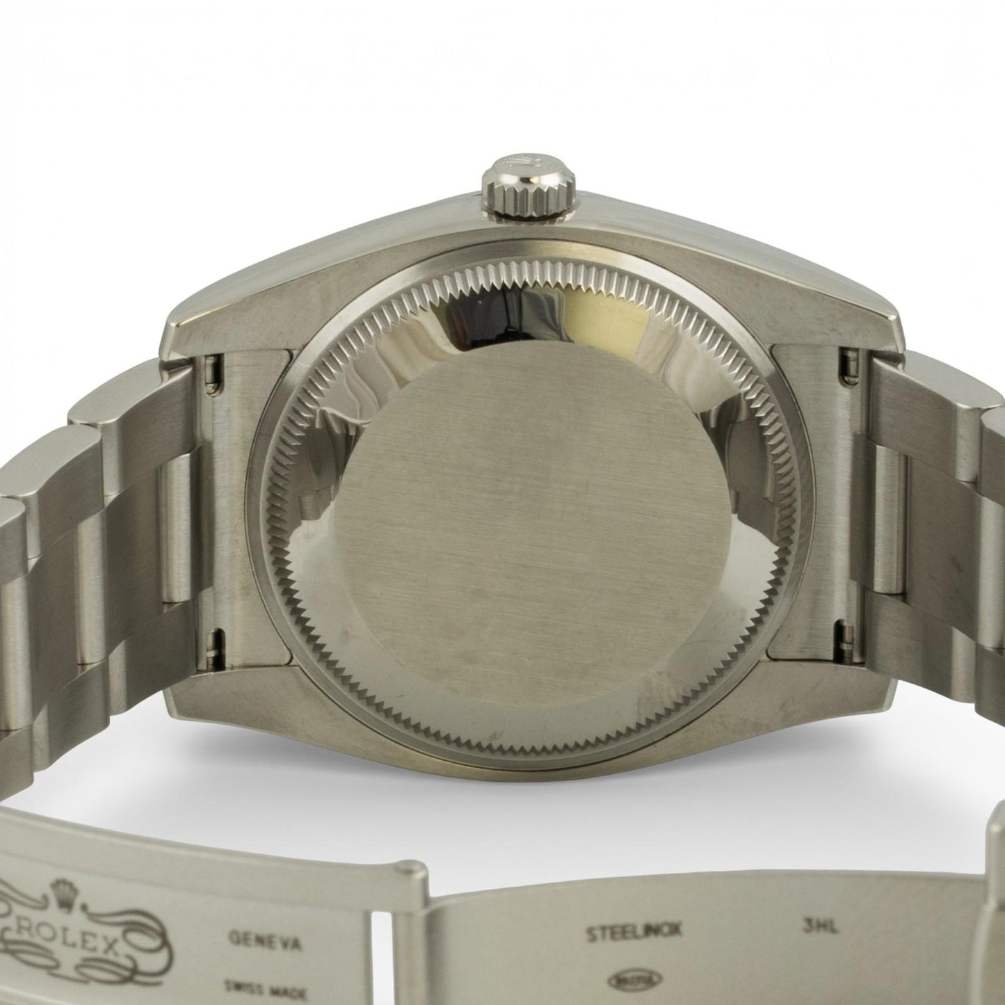 2015 Rolex Air King 114200 White 3-6-9 Arabic Dial 34mm Steel Watch BOX + PAPERS