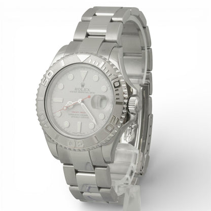 2001 Rolex Yacht-Master YM1 Platinum Stainless Steel 40mm 16622 BOX + PAPERS