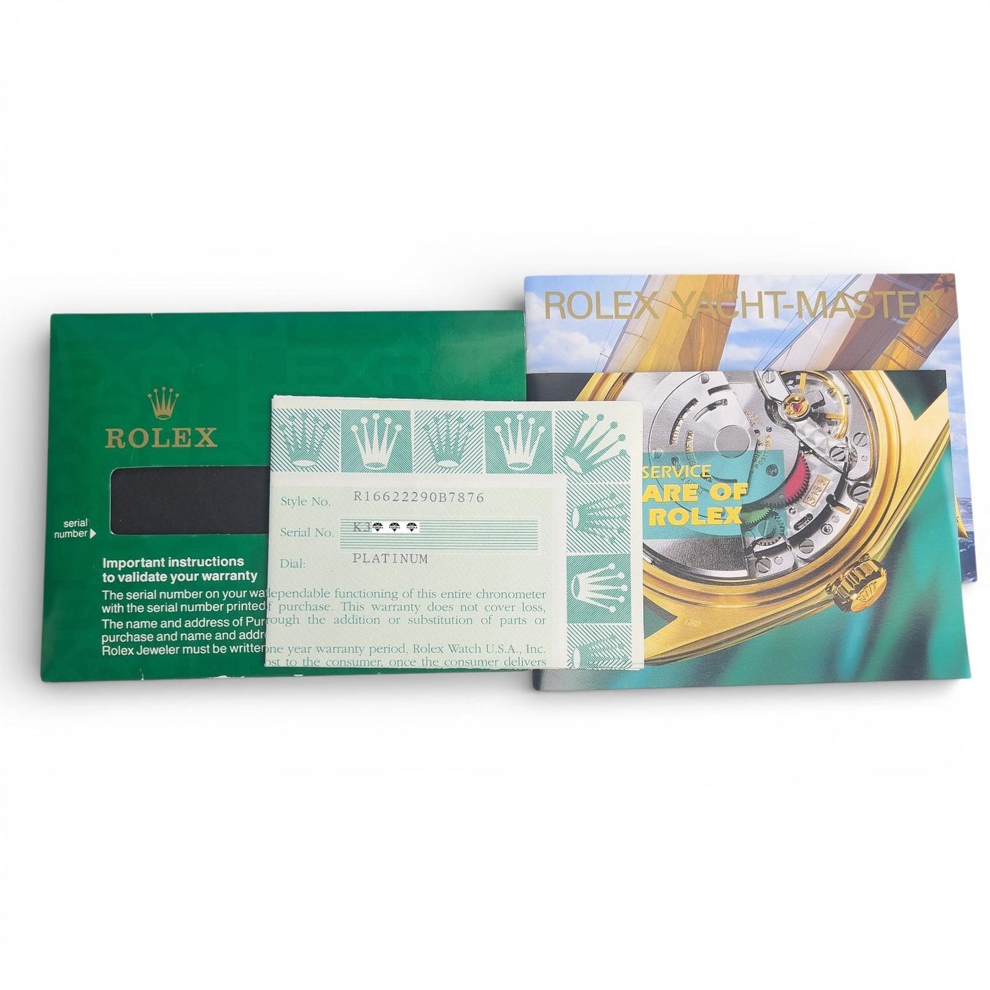 2001 Rolex Yacht-Master YM1 Platinum Stainless Steel 40mm 16622 BOX + PAPERS