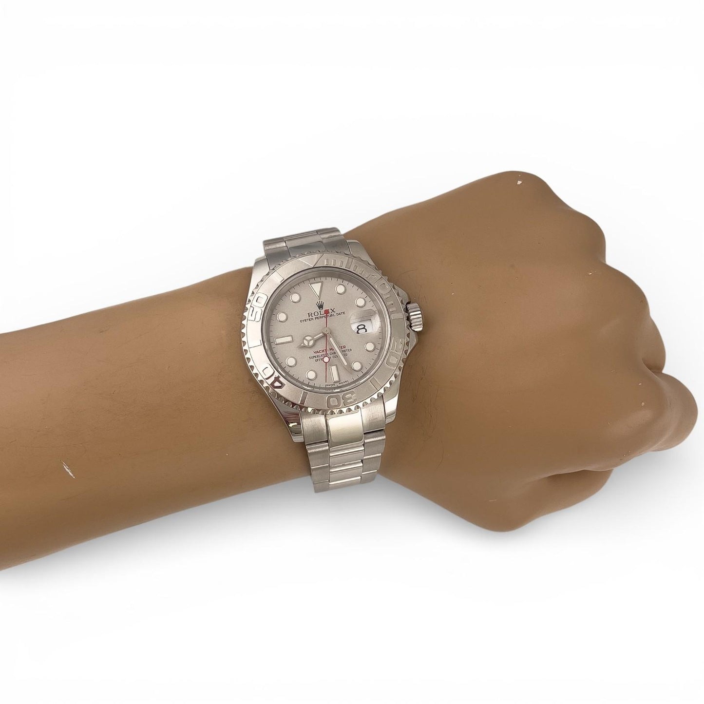 2001 Rolex Yacht-Master YM1 Platinum Stainless Steel 40mm 16622 BOX + PAPERS