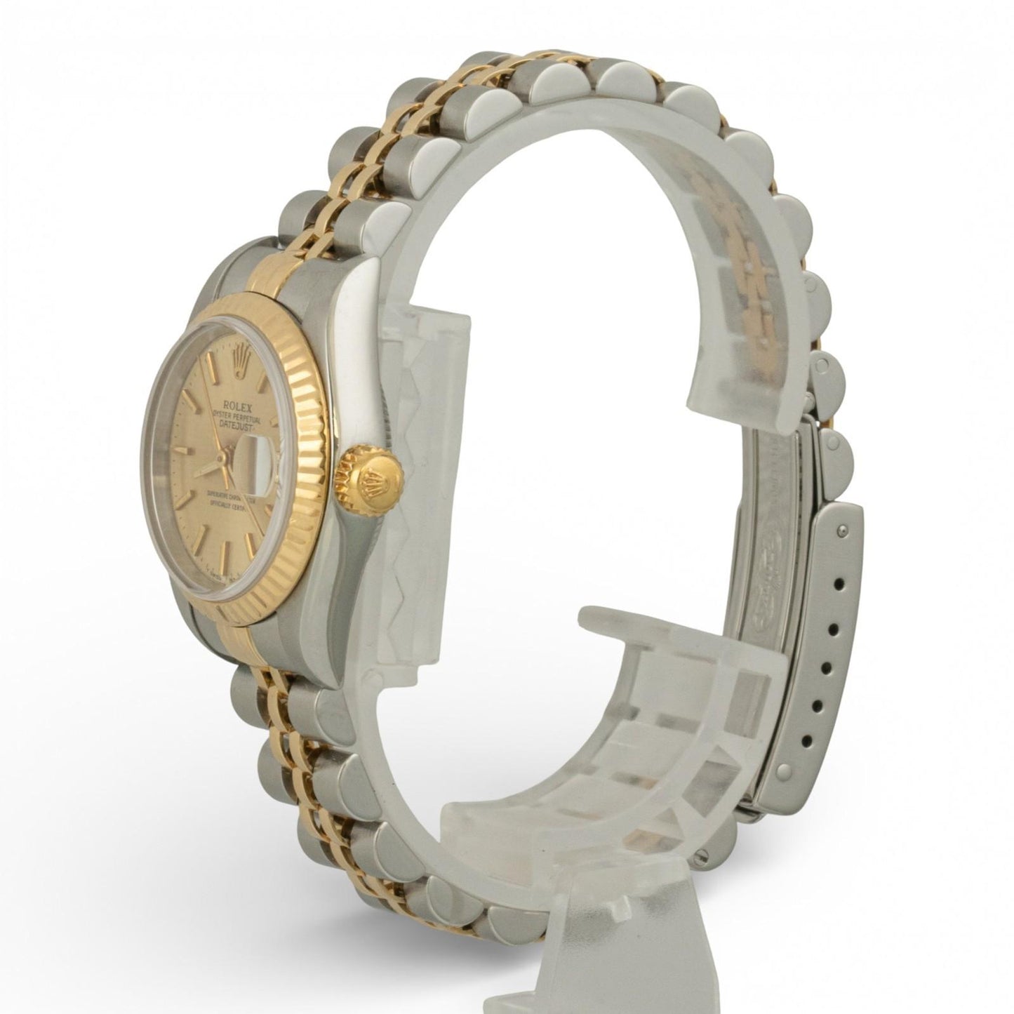 1993 Rolex DateJust 6917 26mm Cmampagne Steel & 18k Gold Ladies JUBILEE Watch