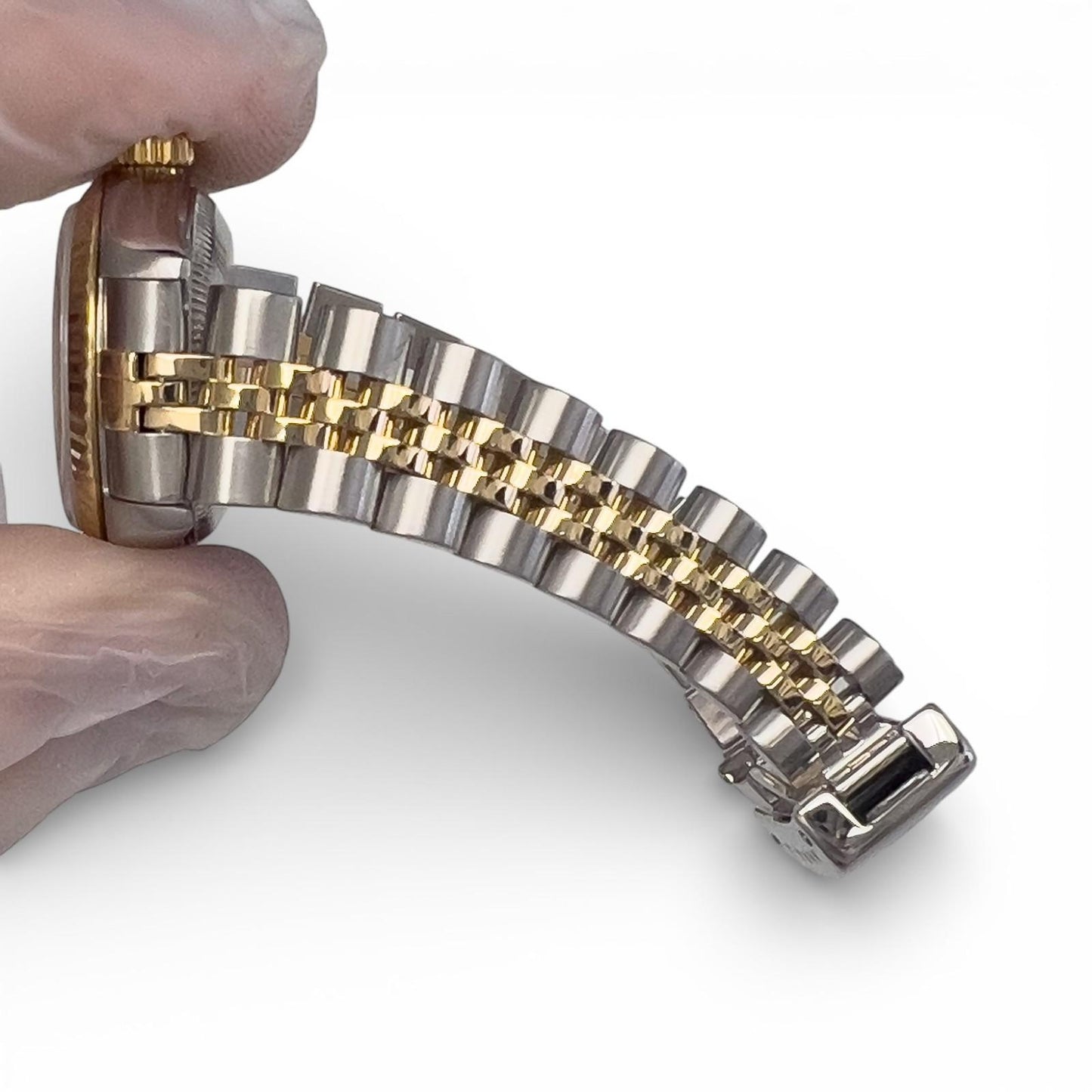 1993 Rolex DateJust 6917 26mm Cmampagne Steel & 18k Gold Ladies JUBILEE Watch