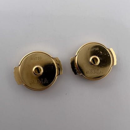 Van Cleef Arpels Pure Alhambra Onyx 18k Yellow Gold Earstud Earrings + RCPT COA