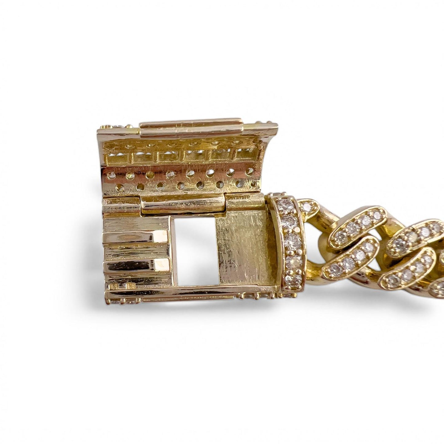 14k Yellow Gold Miami Cuban Link Diamond 9.4mm Necklace 8.00ctw 24" 128.4g