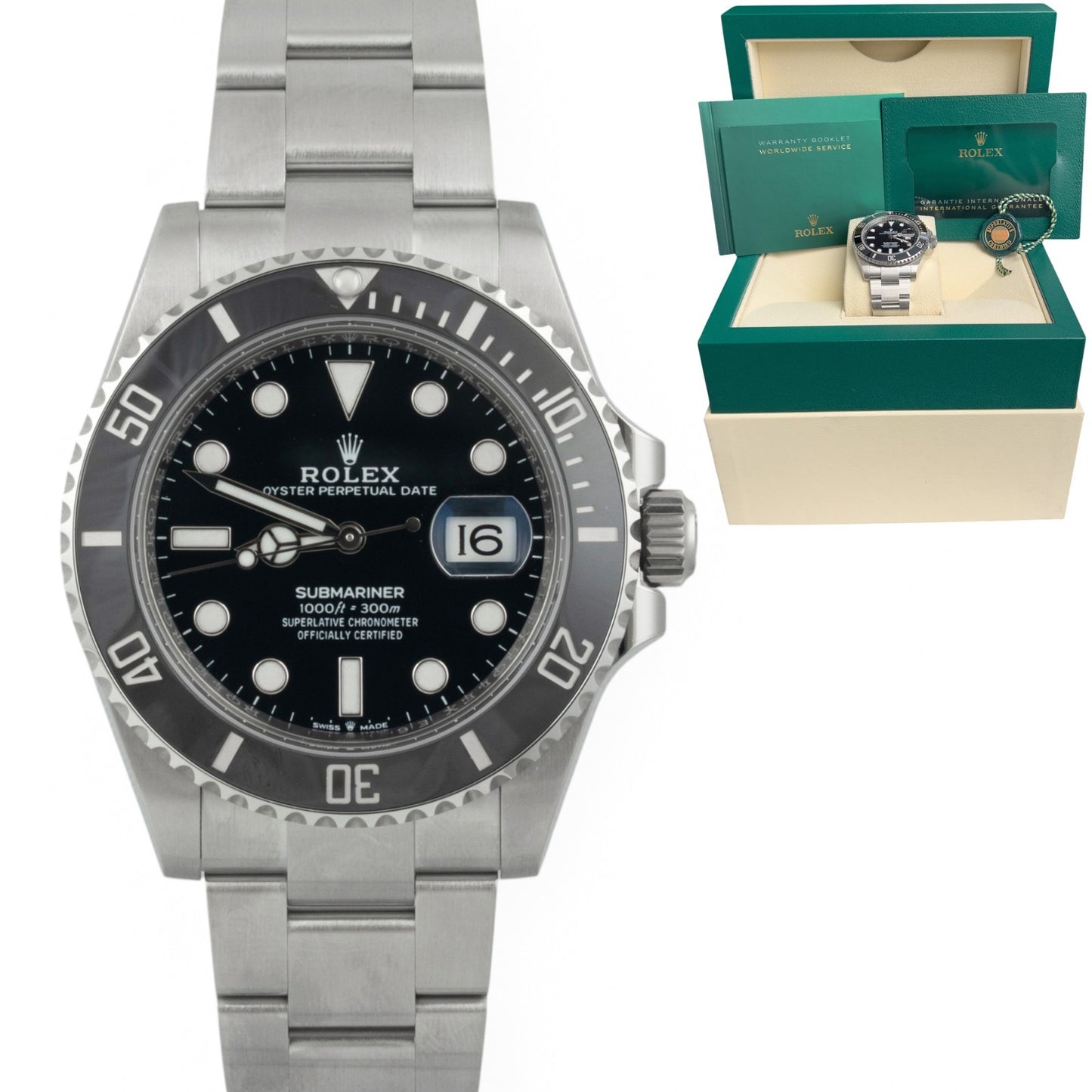 2023 Rolex Submariner Black Stainless Steel Ceramic 41mm 126610 LN BOX + PAPERS