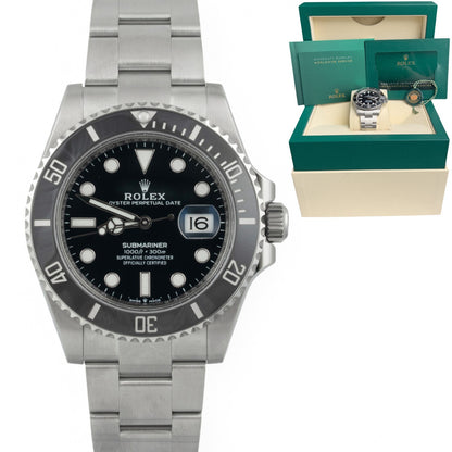 2023 Rolex Submariner Black Stainless Steel Ceramic 41mm 126610 LN BOX + PAPERS