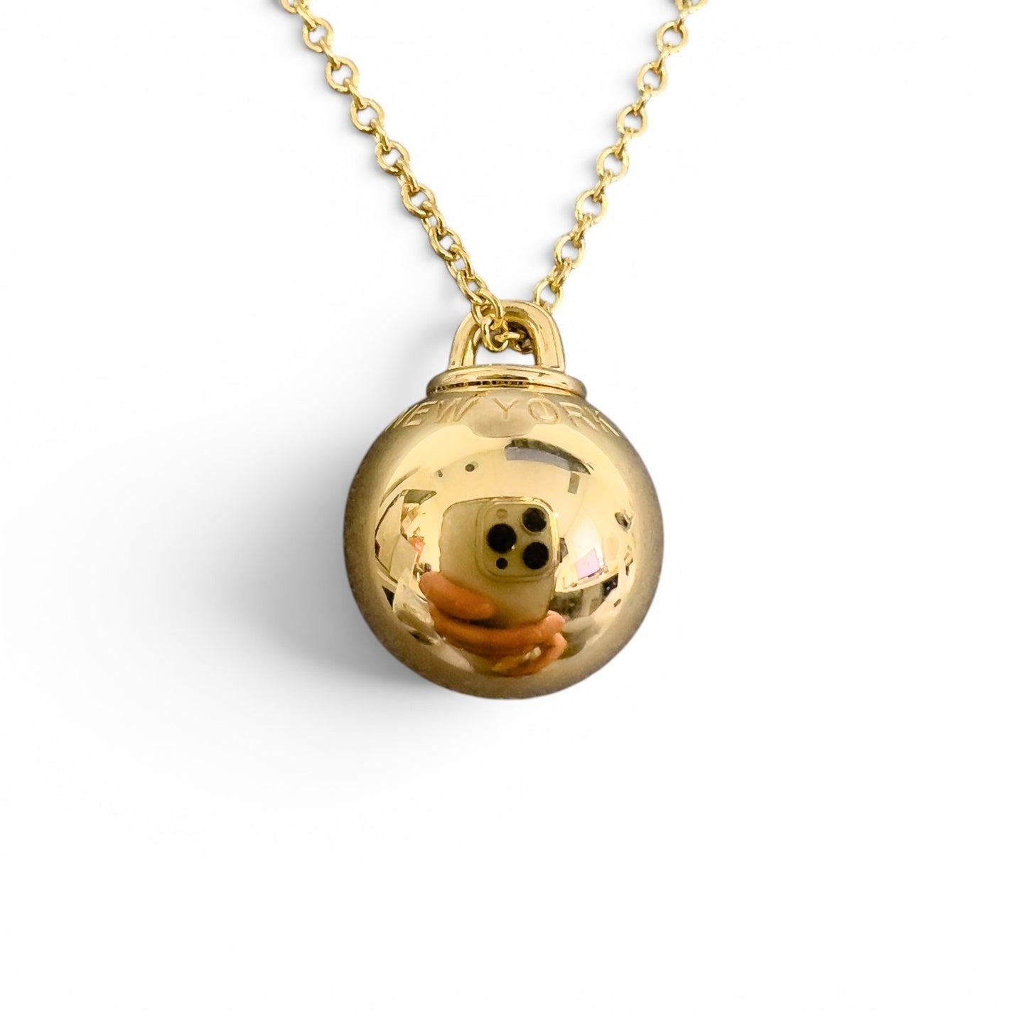 Tiffany & Co. HardWear Ball 18k Yellow Gold 12.5mm Necklace 9.2g 18.5" / 21"