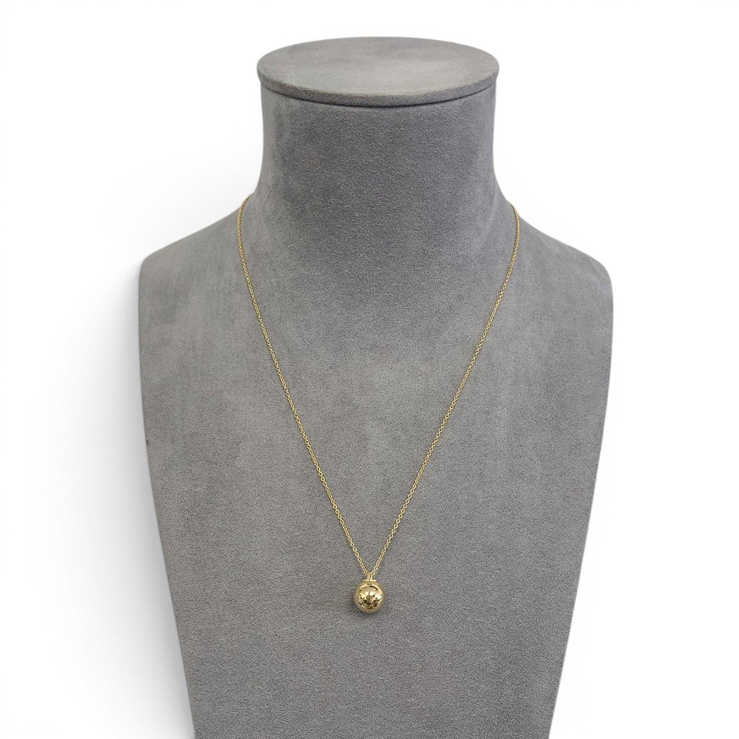 Tiffany & Co. HardWear Ball 18k Yellow Gold 12.5mm Necklace 9.2g 18.5" / 21"