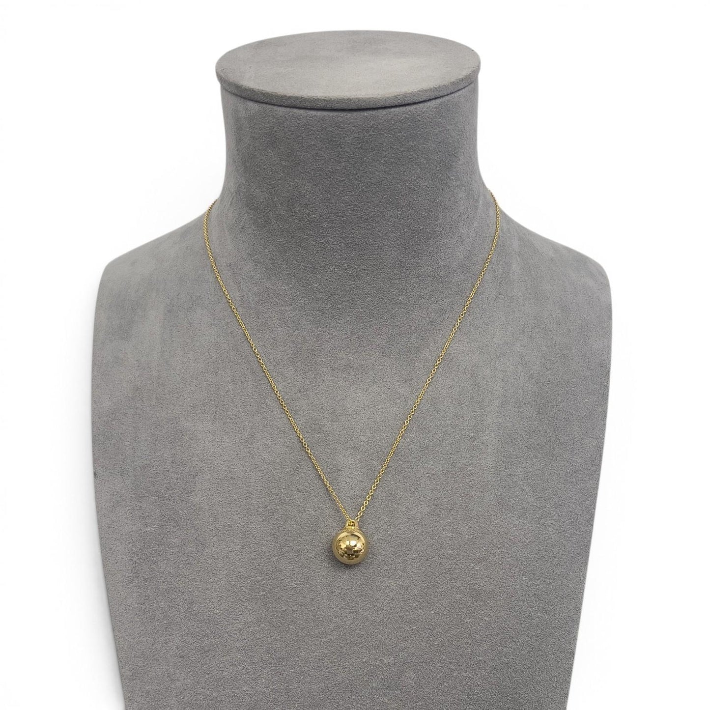 Tiffany & Co. HardWear Ball 18k Yellow Gold 12.5mm Necklace 9.2g 18.5" / 21"