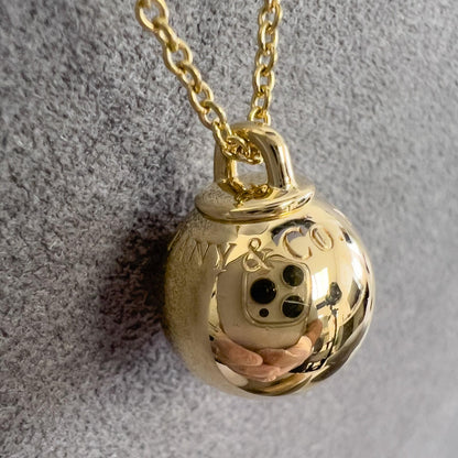 Tiffany & Co. HardWear Ball 18k Yellow Gold 12.5mm Necklace 9.2g 18.5" / 21"