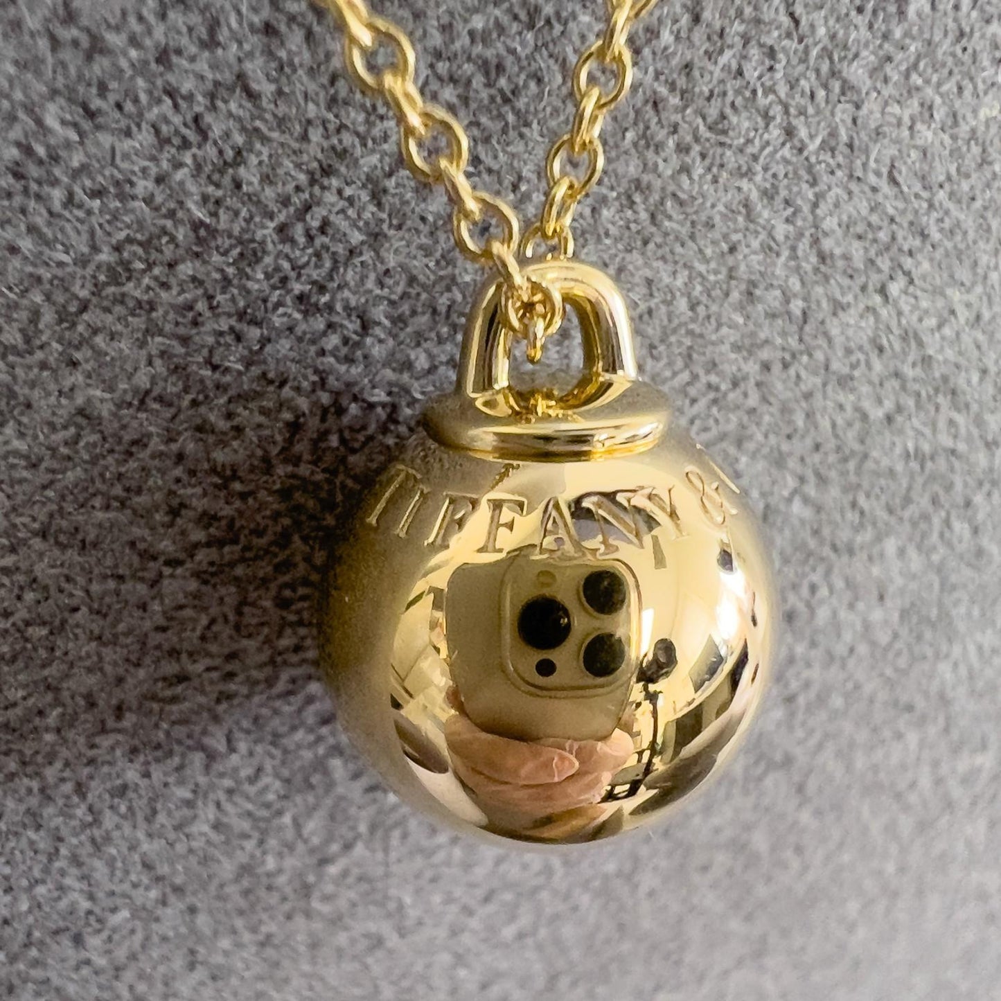 Tiffany & Co. HardWear Ball 18k Yellow Gold 12.5mm Necklace 9.2g 18.5" / 21"