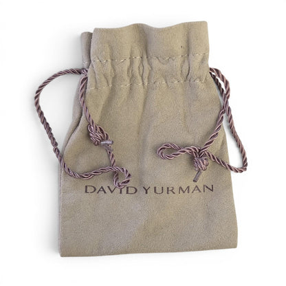 David Yurman Diamond 18k Yellow Gold Forged Carbon Men's 4.00mm Ring Size 8.5