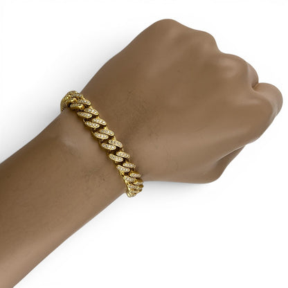 14k Yellow Gold Miami Cuban Link Diamond 9.4mm 7" Bracelet 3.20ctw I I1-I2 42.1g