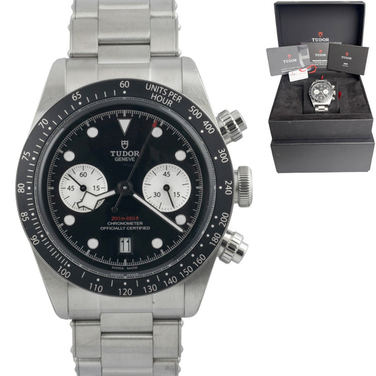 2022 Tudor Black Bay 79360N Reverse Panda Stainless Steel 41mm Watch BOX PAPERS