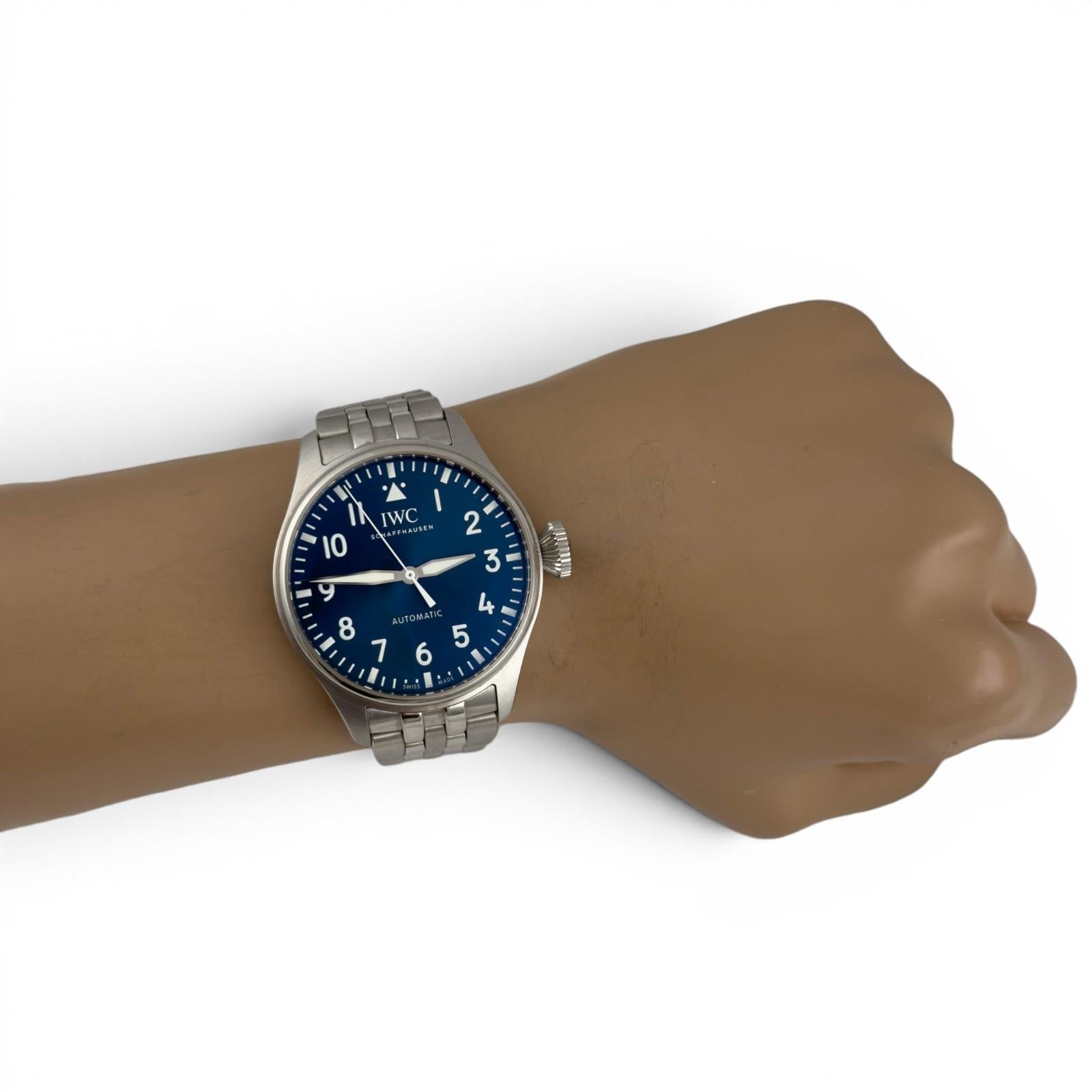 IWC Big Pilot IW329303 Steel Blue Dial 43mm Automatic Watch +