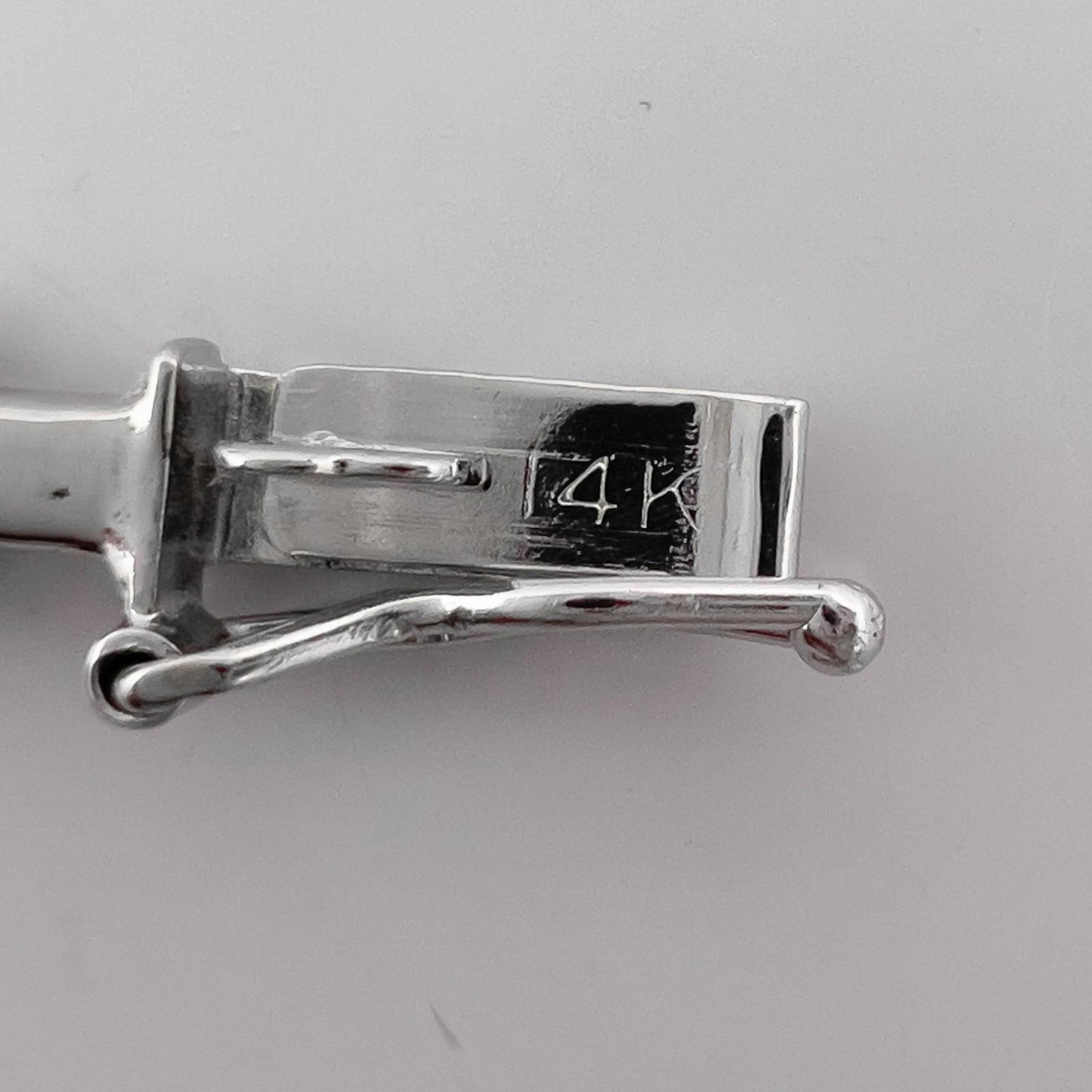 14k White Gold Round Diamond Bar & Station Tennis Bracelet 0.85ctw H SI2 7.00"