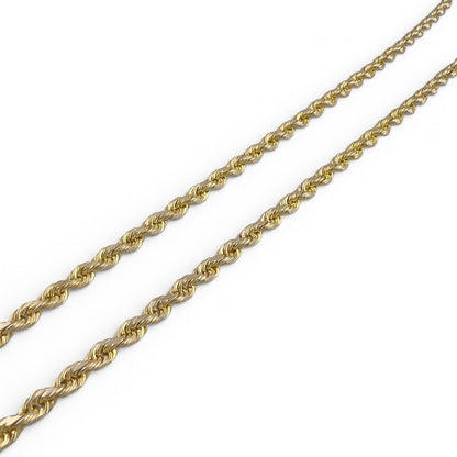14k Yellow Gold Rope Chain 3.70mm Link Necklace 26" 34.8g