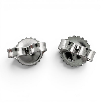 IGI 14k White Gold Lab Grown Diamond Stud Earrings 4.08tw E VS1
