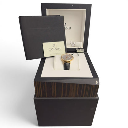 Corum Admiral's Cup Legend 42mm 395.101.55 FH12 Silver 18k Rose Gold BOX PAPERS