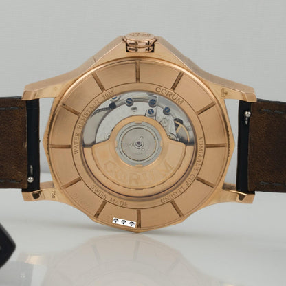 Corum Admiral's Cup Legend 42mm 395.101.55 FH12 Silver 18k Rose Gold BOX PAPERS