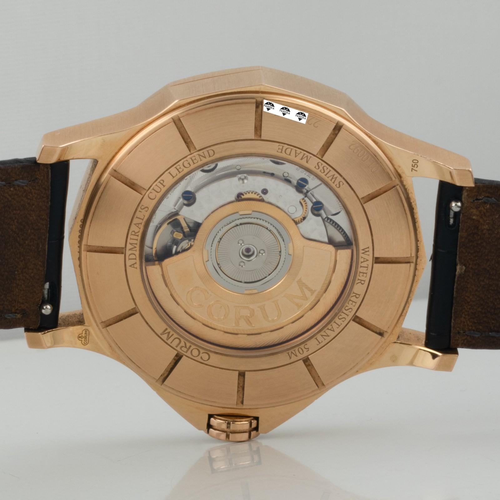 Corum Admiral's Cup Legend 42mm 395.101.55 FH12 Silver 18k Rose