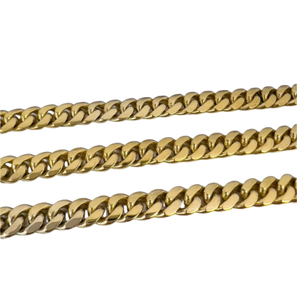 14k Yellow Gold Miami Cuban Link 8.00mm Chain Necklace 22.5" 98.3g HEAVY