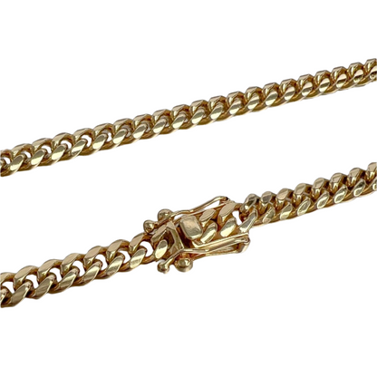 10k Yellow Gold Miami Cuban Curb Link 6.40mm Chain Necklace 28.5" 79.1g HEAVY