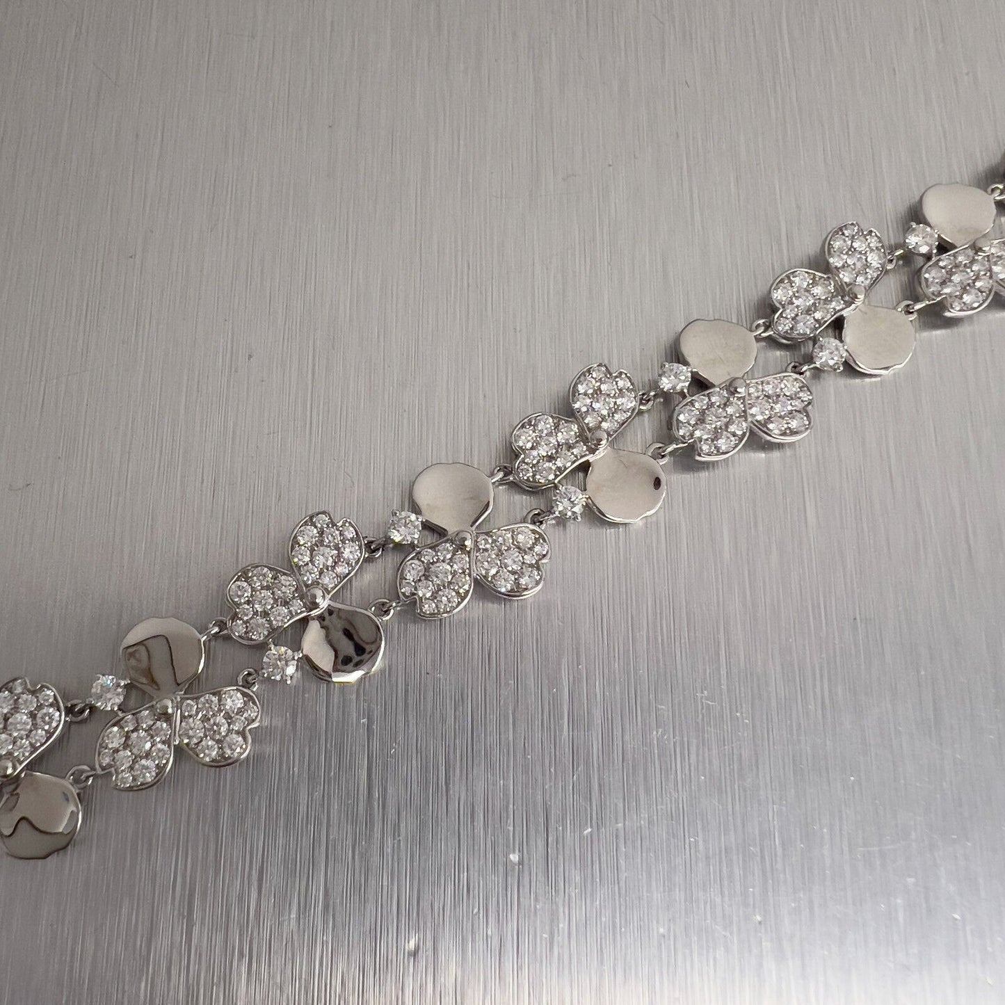 Tiffany & Co. Paper Flowers Platinum 950 Diamond Bracelet 6.75" BOX RET$45,000