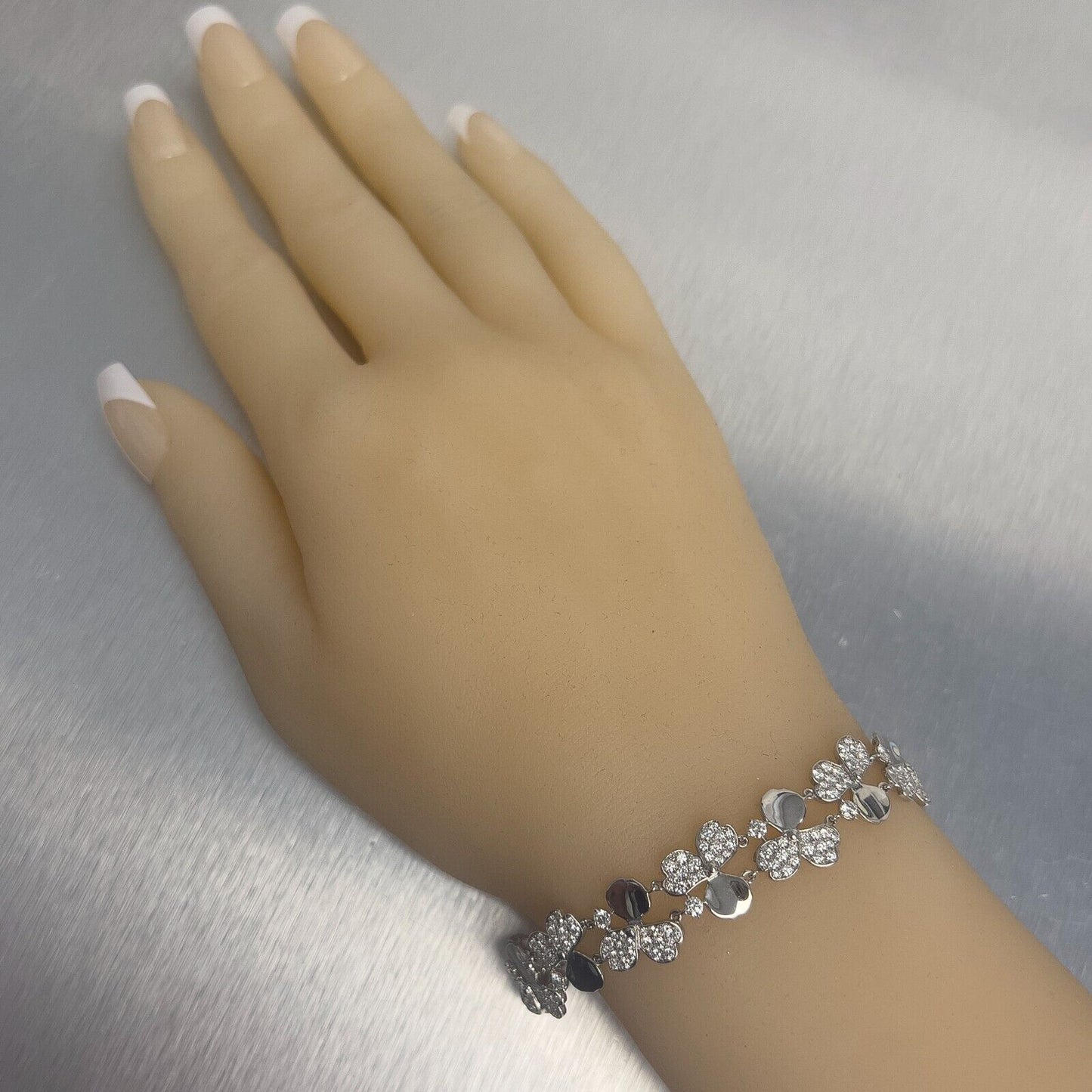 Tiffany & Co. Paper Flowers Platinum 950 Diamond Bracelet 6.75" BOX RET$45,000