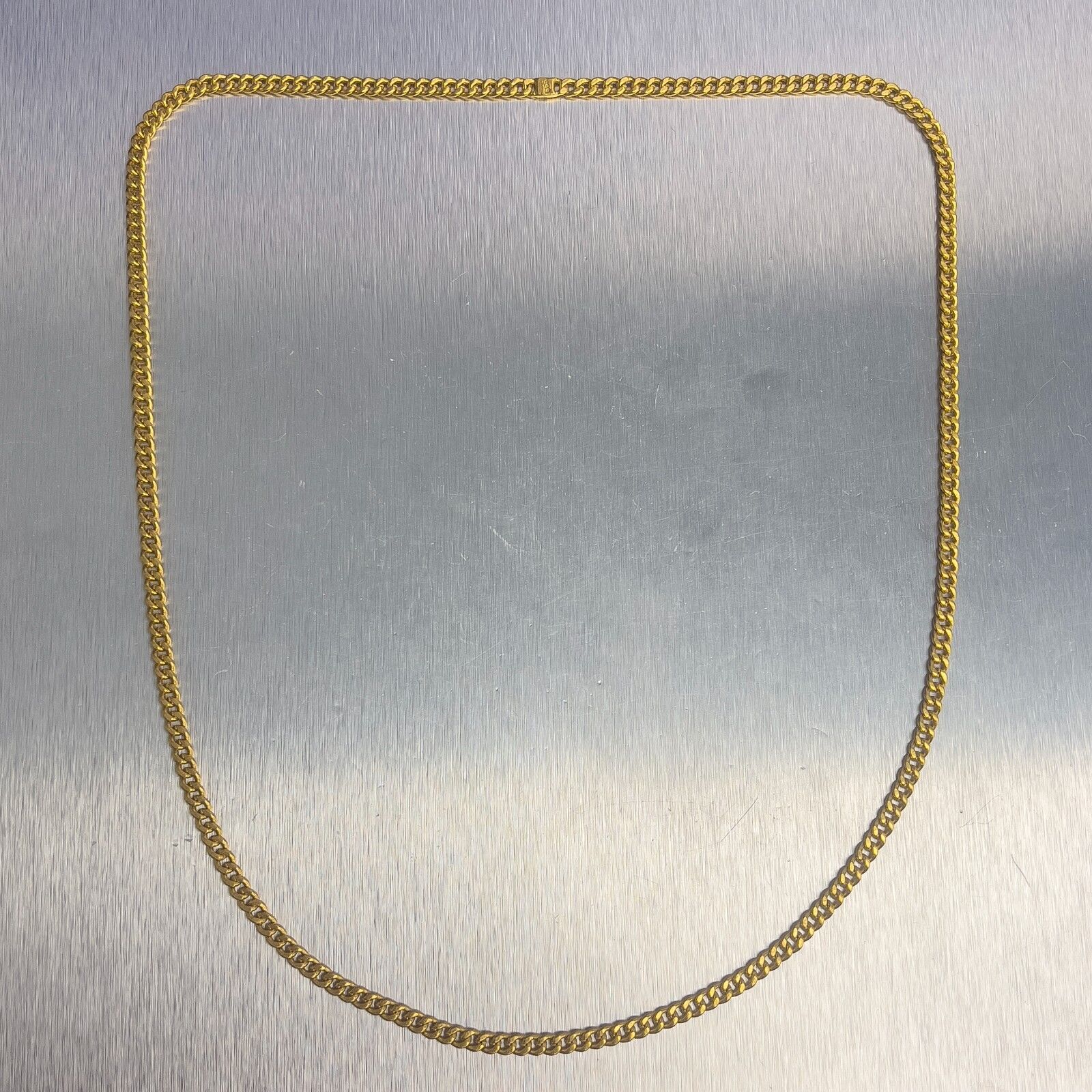 999 24K Yellow Gold Miami Cuban Link 4.2mm Chain Necklace 25 48.7g