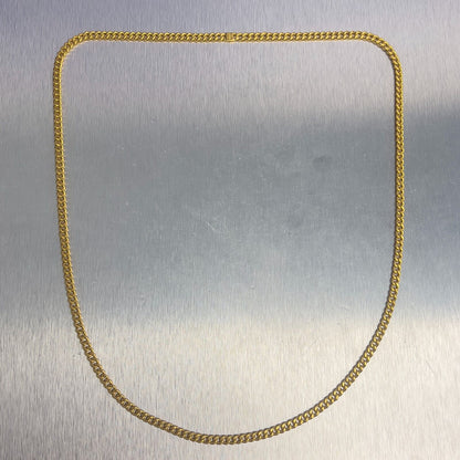 .999 24k Yellow Gold Miami Cuban Link 4.2mm Chain Necklace 25" 48.7g