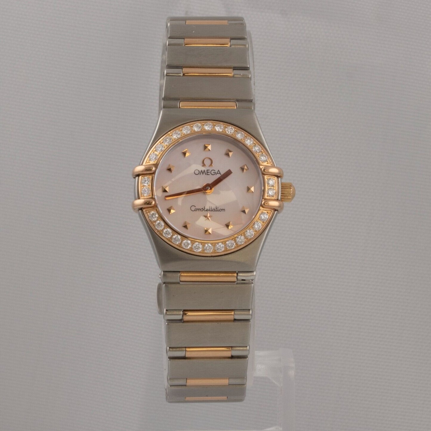 Omega Constellation 1368.73.00 Steel & 18k Rose Gold Pink MOP Diamond 22.5mm BOX