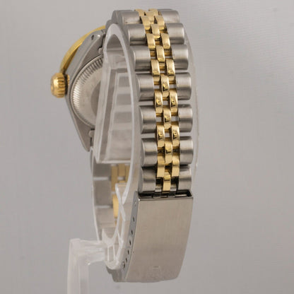 1979 Rolex DateJust 6917 18k Yellow Gold & Stainless MOP Diamond Dial 26mm Watch