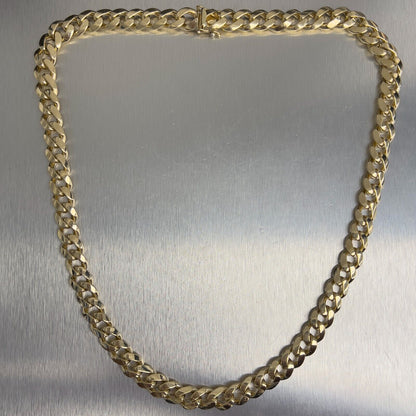 14k Yellow Gold Miami Cuban Link 11.00mm Chain Necklace 196.9g 24.5" HEAVY