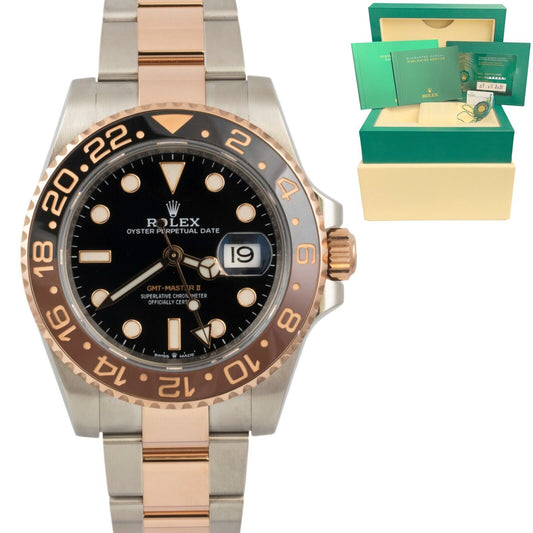 2021 Rolex GMT-Master II 'Root Beer' 126711CHNR Everose Gold & Steel Watch B+P