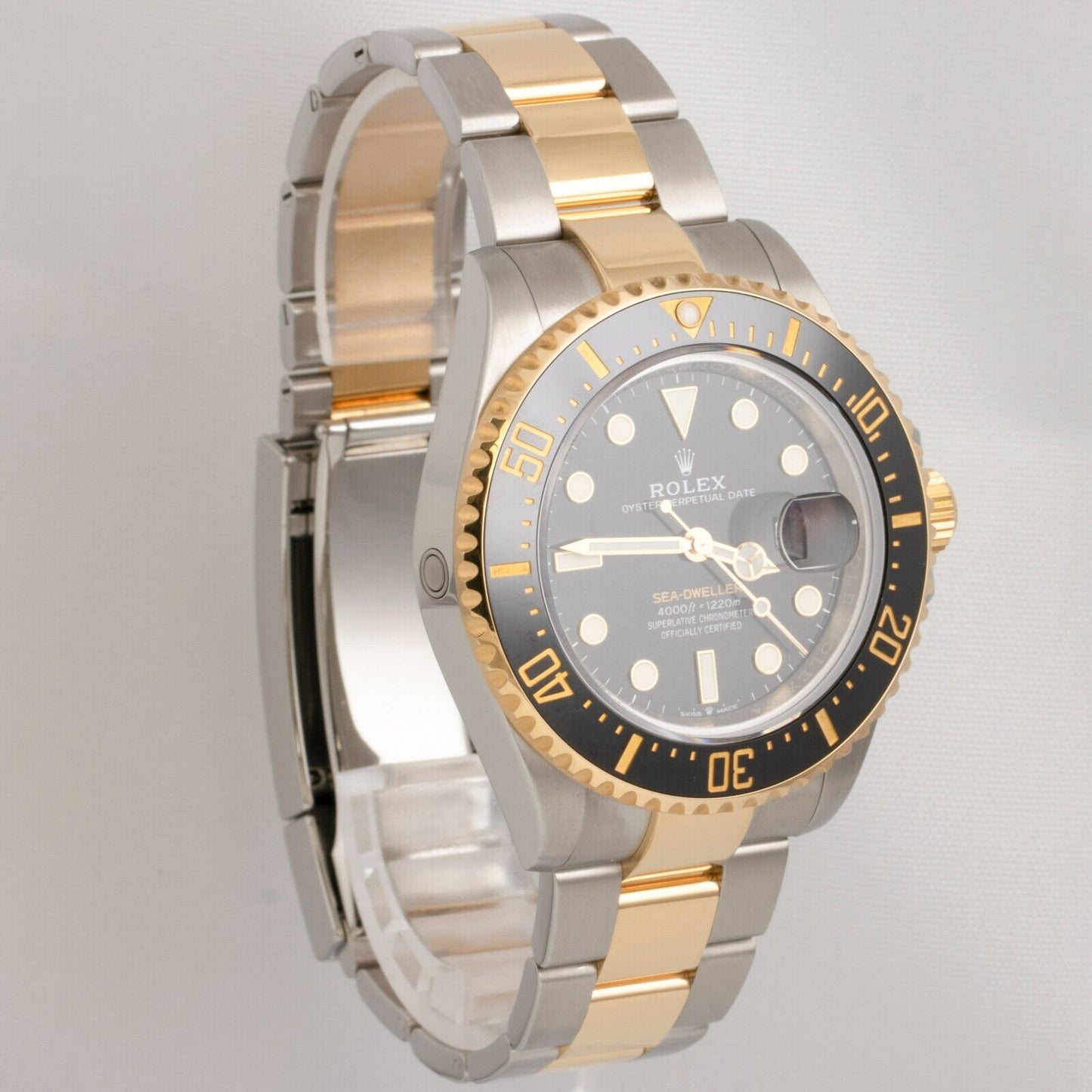 2022 Rolex Sea-Dweller 2-Tone 18k Stainless 43mm Black Watch 126603 BOX + PAPERS