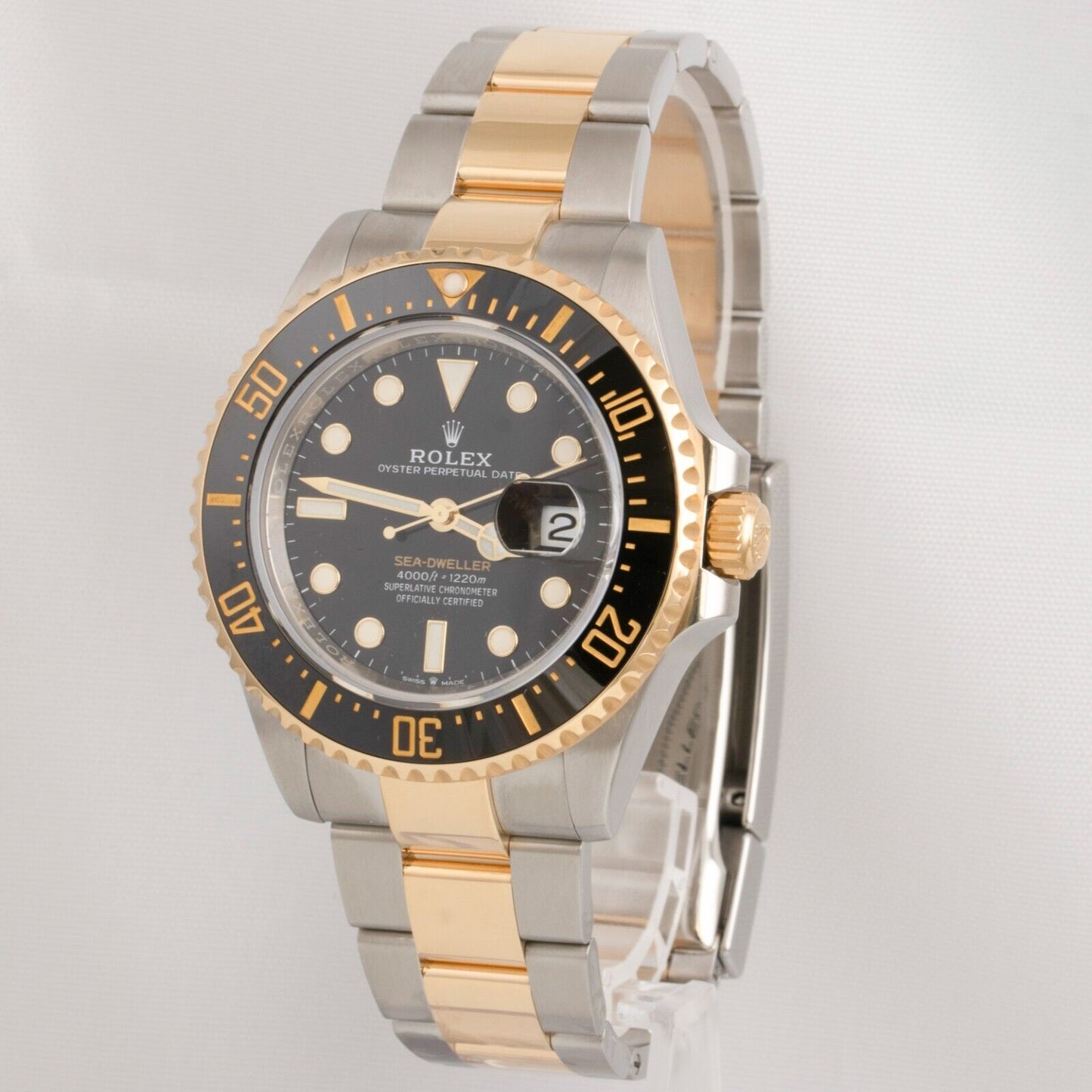 2022 Rolex Sea-Dweller 2-Tone 18k Stainless 43mm Black Watch 126603 BOX + PAPERS