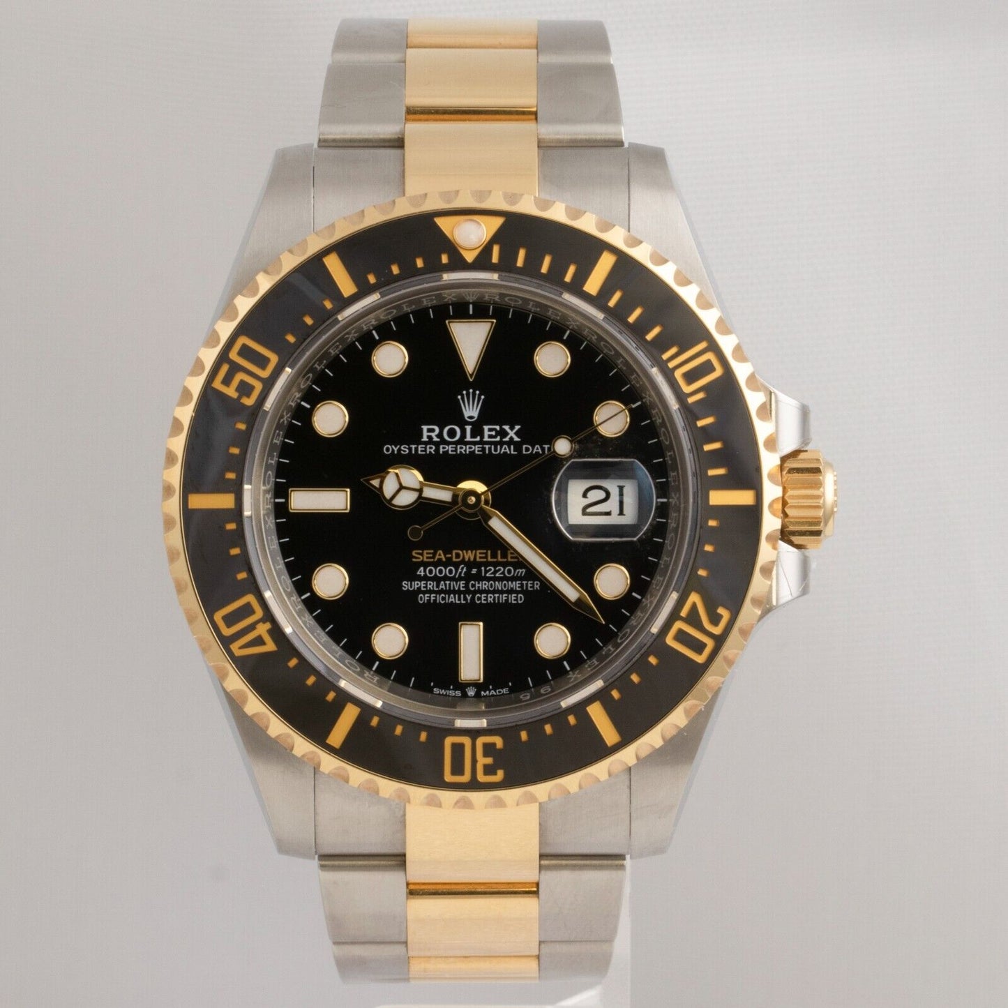 2024 Rolex Sea-Dweller 2-Tone 18k Stainless 43mm Black Watch 126603 BOX + PAPERS