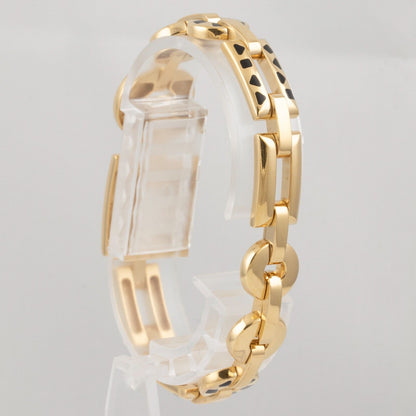 Cartier Panthere Pelage 18k Yellow Gold Black Enamel Bracelet POUCH & PAPERWORK