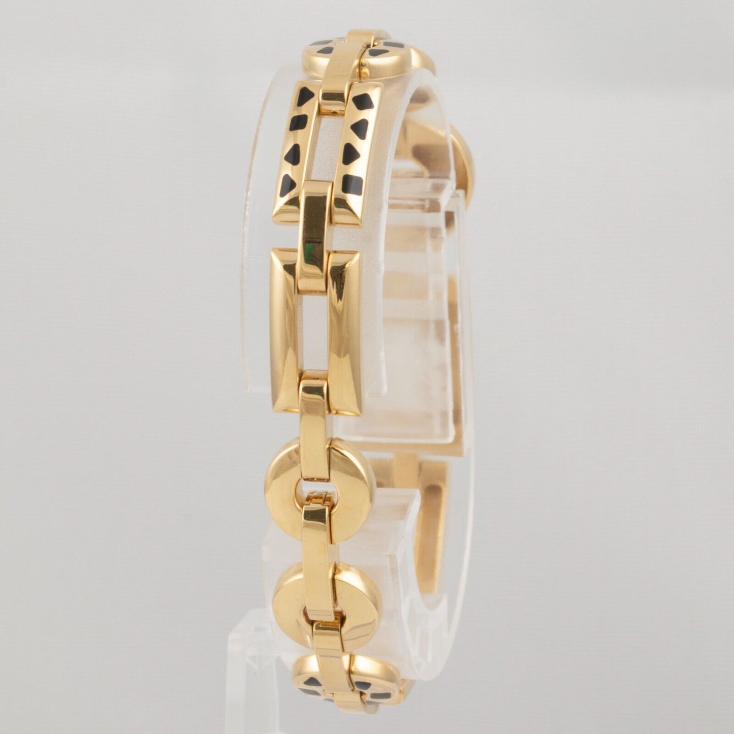 Cartier Panthere Pelage 18k Yellow Gold Black Enamel Bracelet POUCH & PAPERWORK