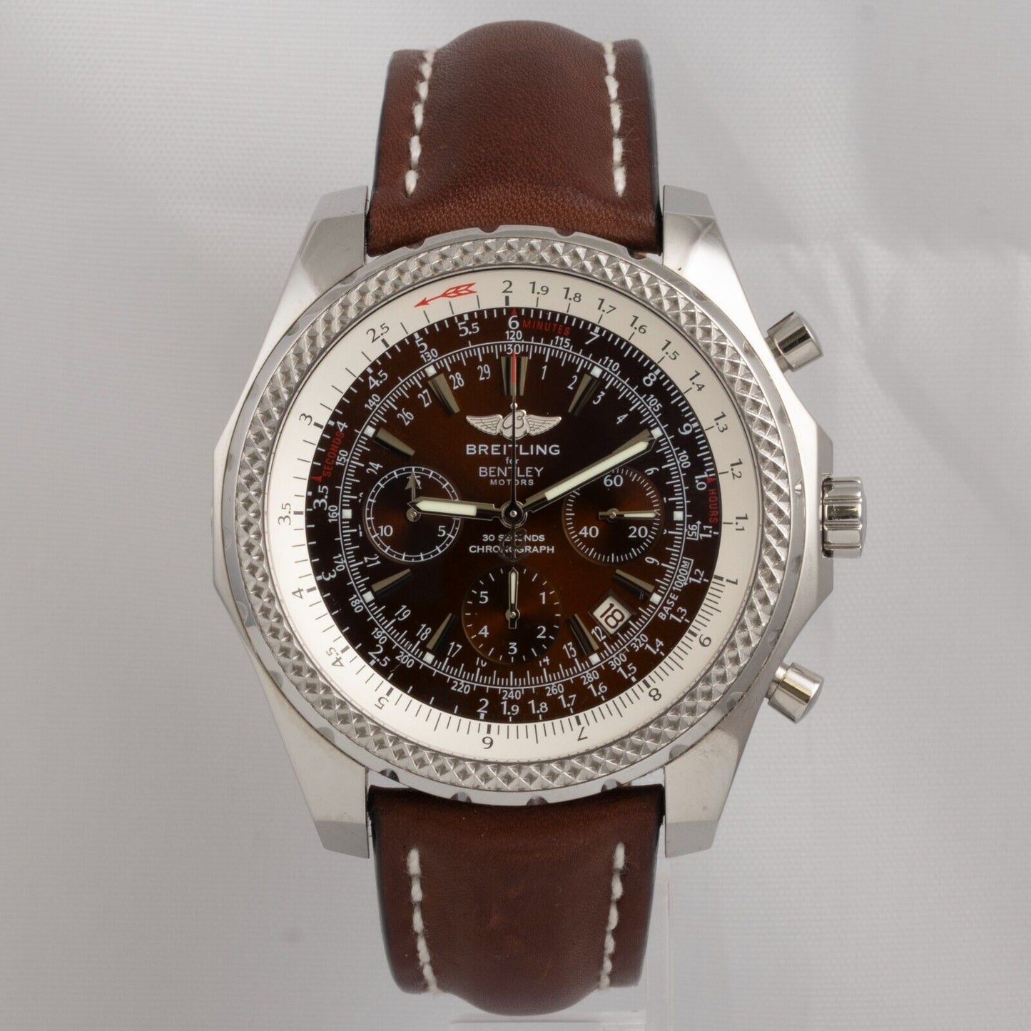 Breitling for Bentley Motors Stainless Steel Bronze Dial 48mm Watch A25362 BOX