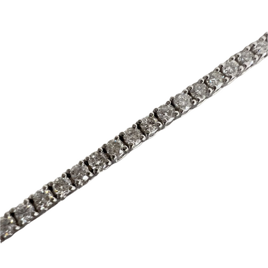 14k White Gold Diamond Tennis Bracelet 2.17ctw G-H VS2 7"