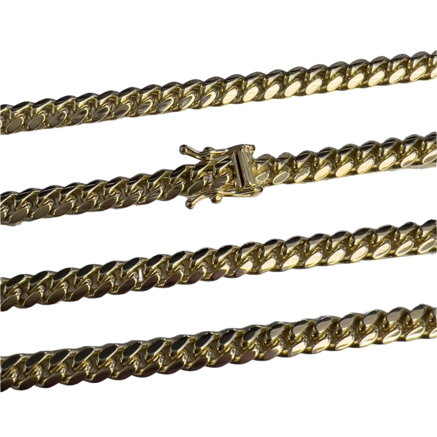 14k Yellow Gold Miami Cuban Link 5.00mm Chain Necklace 22.5" 44.4g