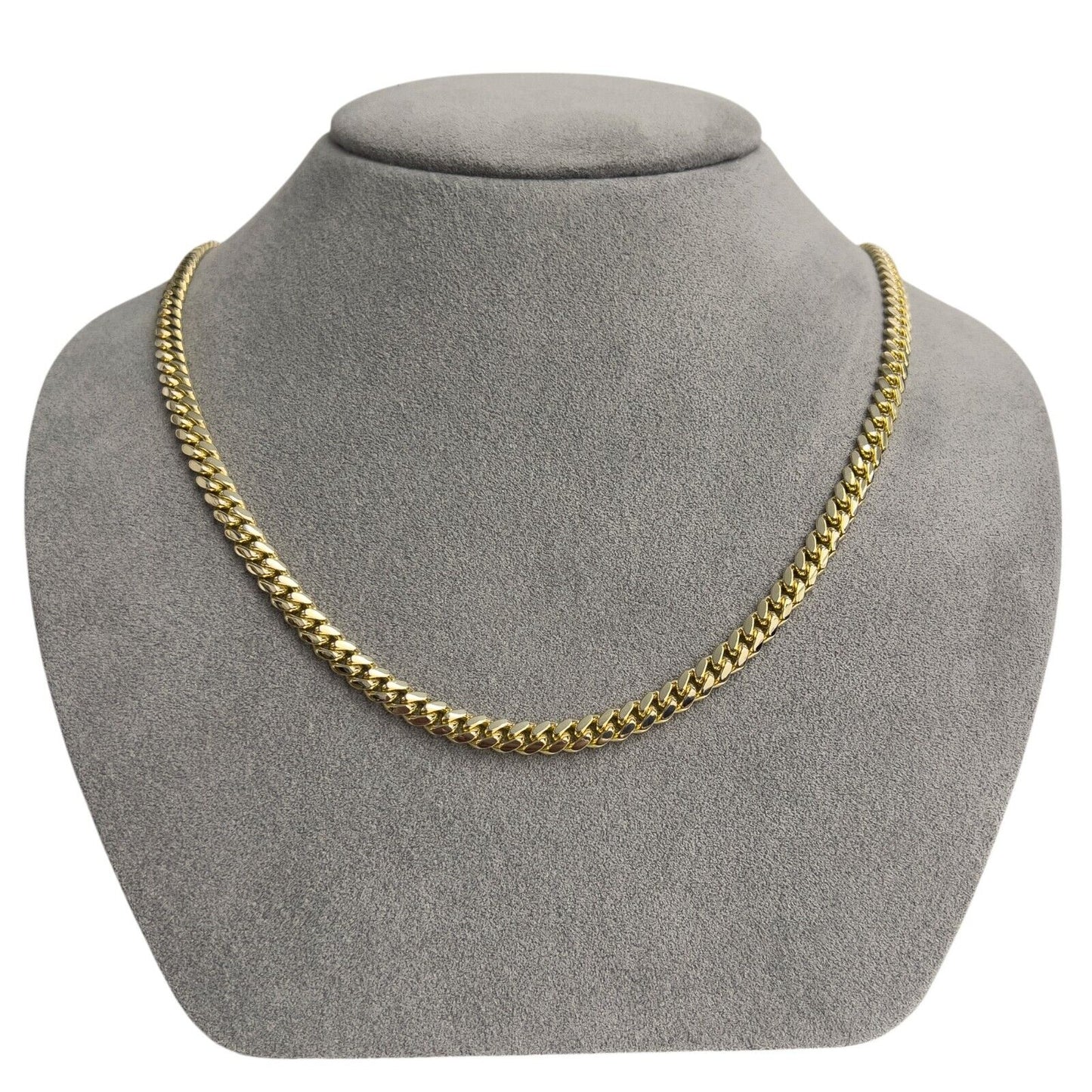 14k Yellow Gold Miami Cuban Link 5.00mm Chain Necklace 22.5" 44.4g