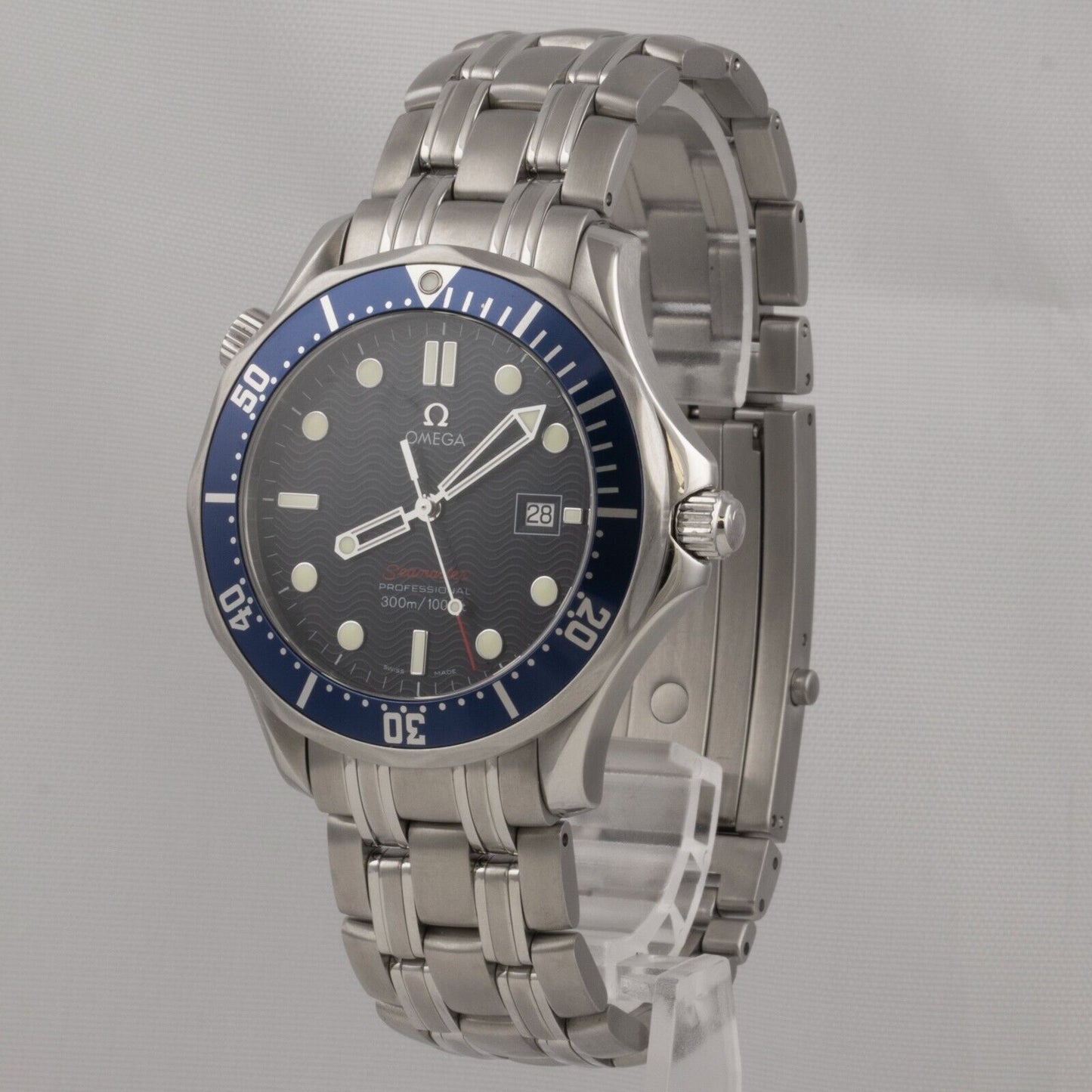 Omega Seamaster Pro James Bond Blue Wave 41mm Watch 2221.80.00 BOX + PAPERS