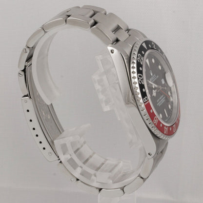1989 Rolex GMT-Master II COKE Red Black Stainless Steel 40mm Watch 16700