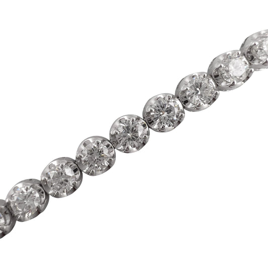 14k Yellow Gold 38 Stone G-H SI Diamond Tennis Bracelet 5.11ctw Size 6.75"